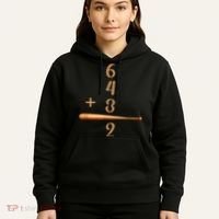 6+4+3=2 Double Play Baseball Player Baseball Saying Hoodie thumb 5