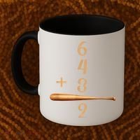6+4+3=2 Double Play Baseball Player Baseball Saying Coffee Mug thumb 2