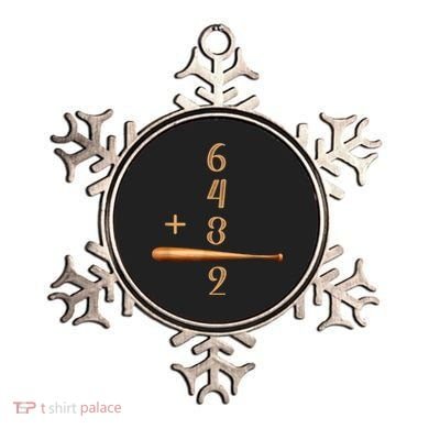 6+4+3=2 Double Play Baseball Player Baseball Saying Ornament