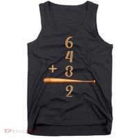 6+4+3=2 Double Play Baseball Player Baseball Saying Tank Top thumb 0