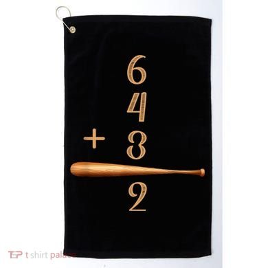 6+4+3=2 Double Play Baseball Player Baseball Saying Golf Towel