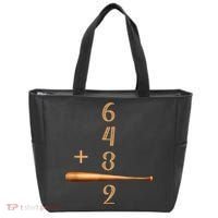 6+4+3=2 Double Play Baseball Player Baseball Saying Tote Bag thumb 0