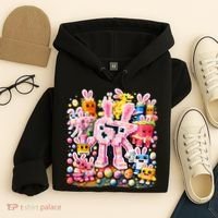 6-7 Easter Bunny Brainrot Funny 67 Meme Hoodie thumb 4