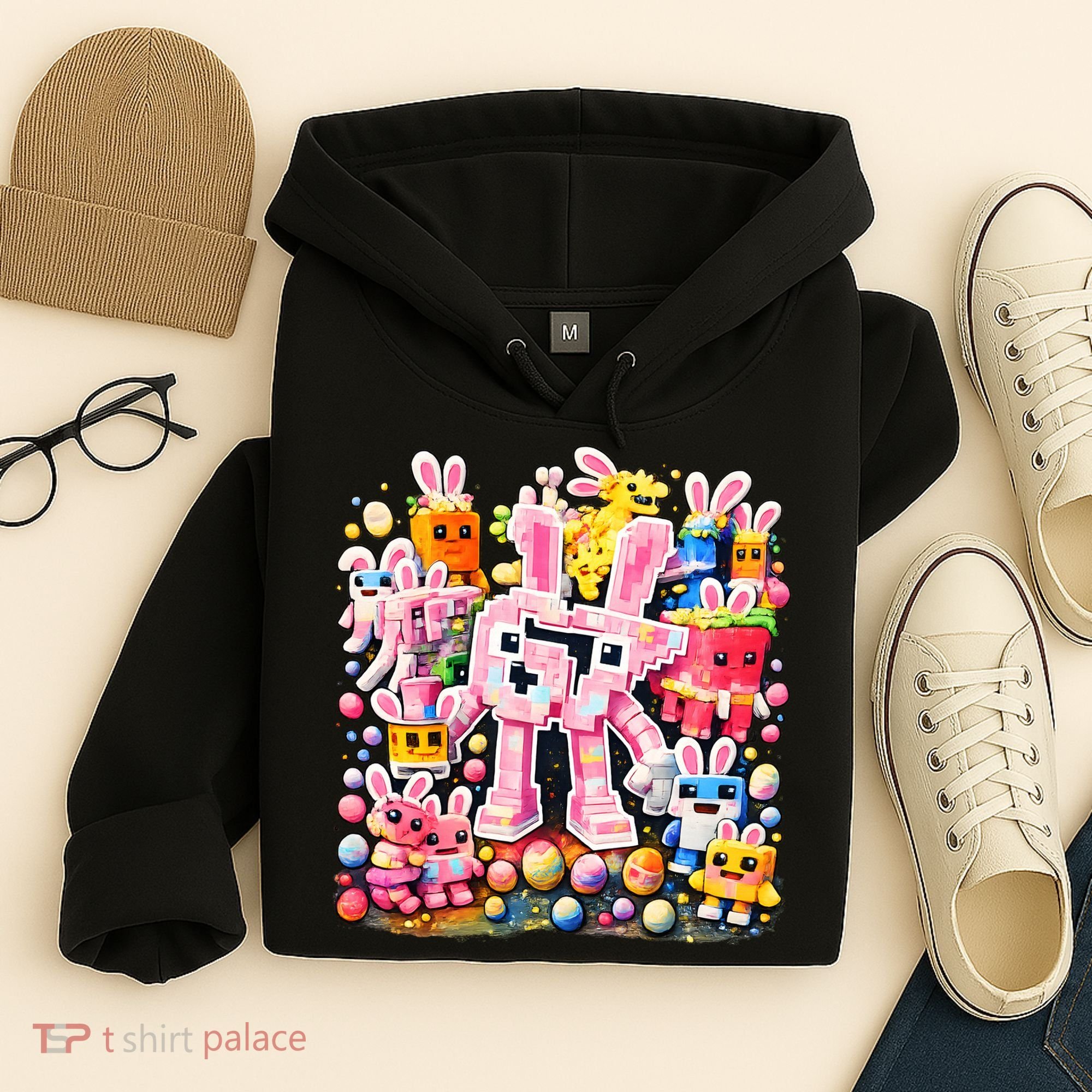 6-7 Easter Bunny Brainrot Funny 67 Meme Hoodie