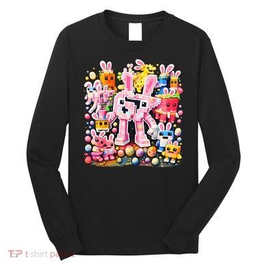 6-7 Easter Bunny Brainrot Funny 67 Meme Long Sleeve Shirt