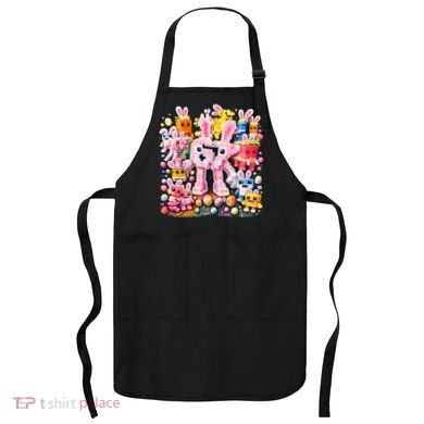 6-7 Easter Bunny Brainrot Funny 67 Meme Apron