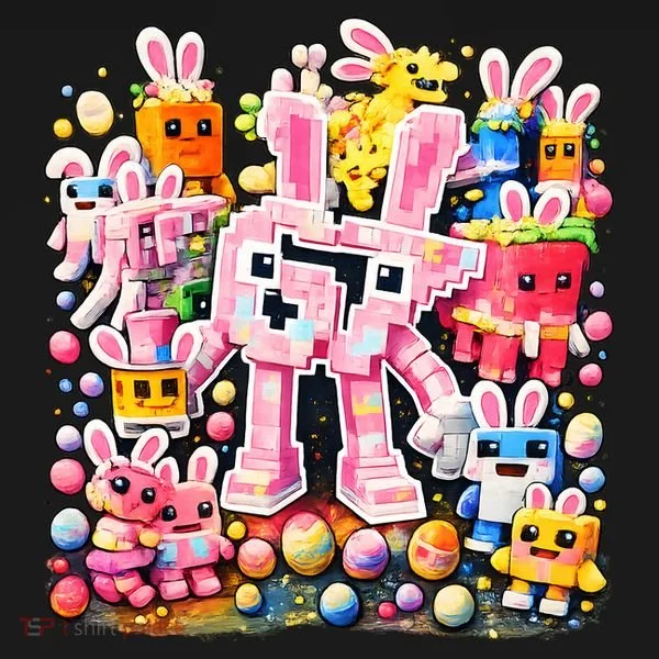 6-7 Easter Bunny Brainrot Funny 67 Meme Sweatshirt
