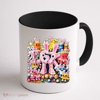 6-7 Easter Bunny Brainrot Funny 67 Meme Coffee Mug thumb 1