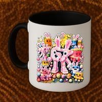 6-7 Easter Bunny Brainrot Funny 67 Meme Coffee Mug thumb 2