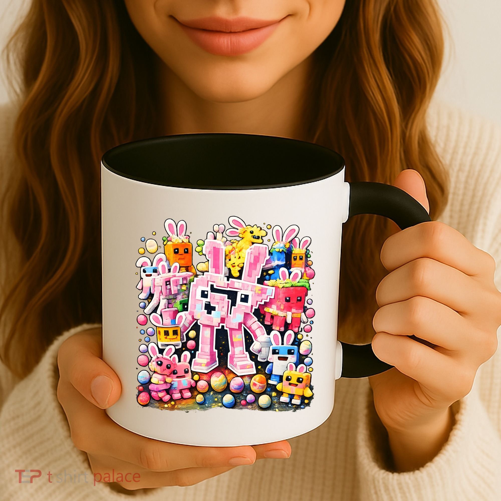 6-7 Easter Bunny Brainrot Funny 67 Meme Coffee Mug