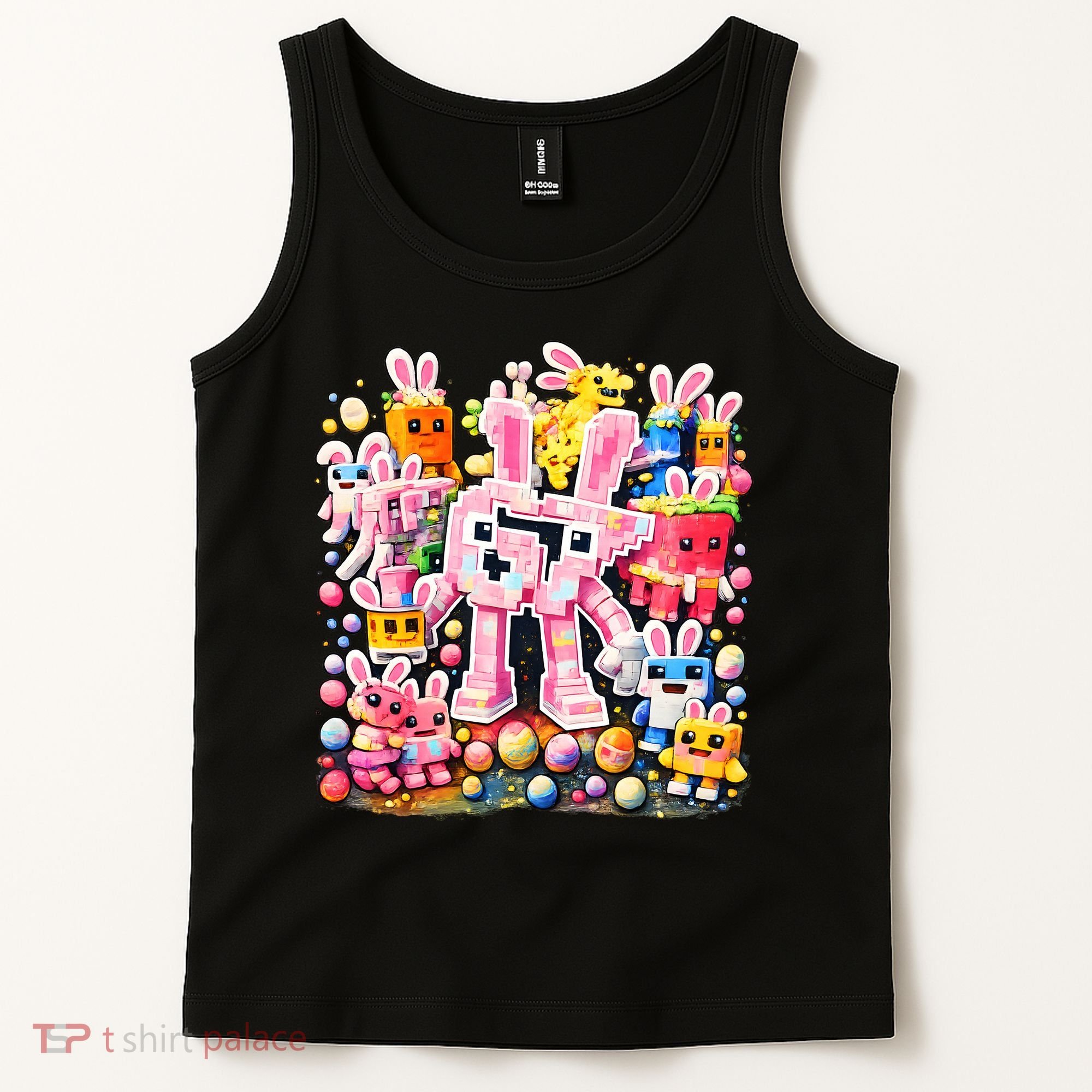6-7 Easter Bunny Brainrot Funny 67 Meme Tank Top