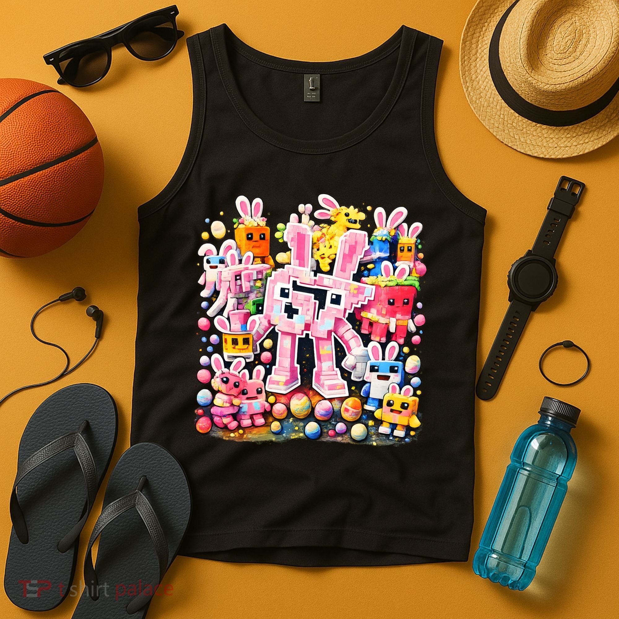 6-7 Easter Bunny Brainrot Funny 67 Meme Tank Top