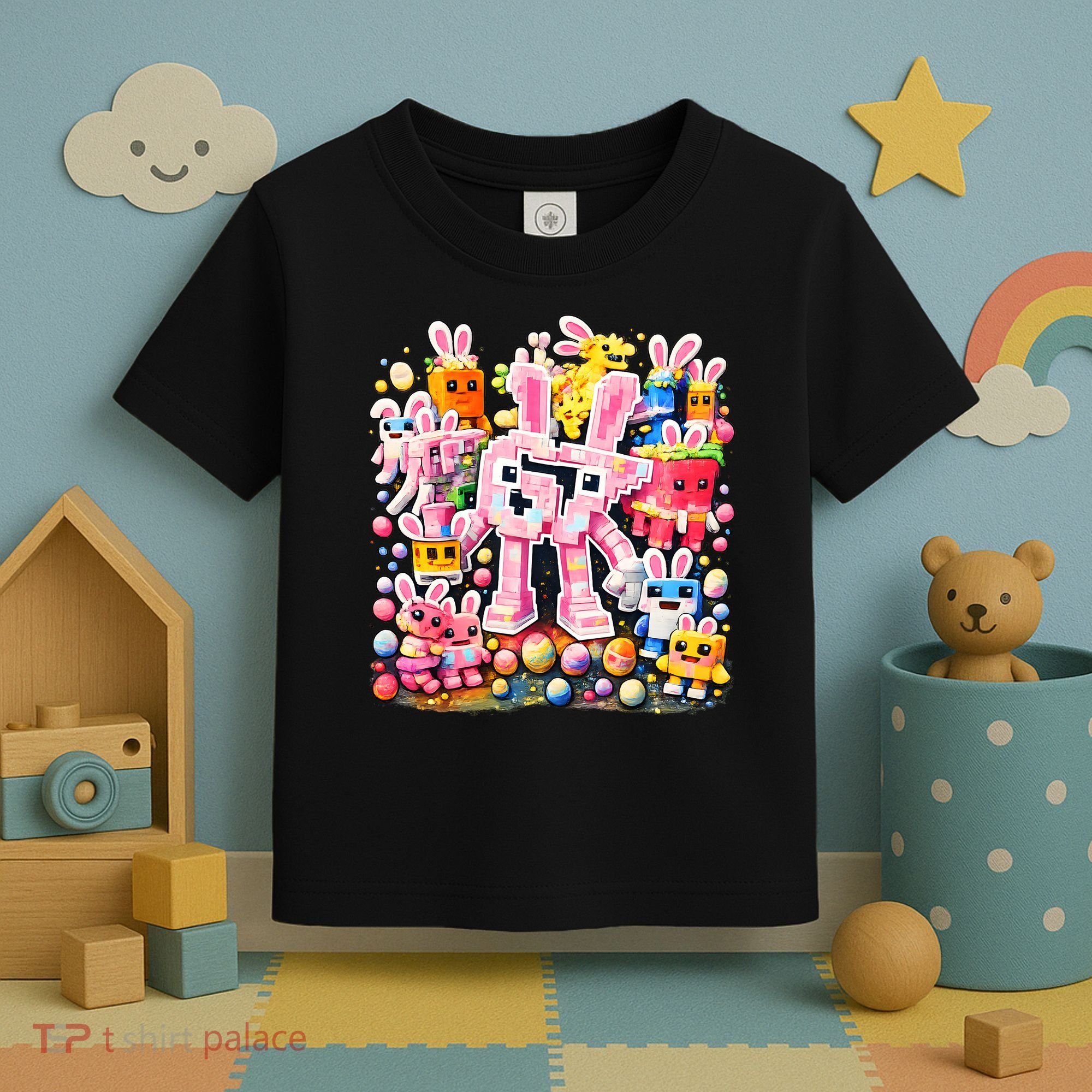 6-7 Easter Bunny Brainrot Funny 67 Meme Toddler T-Shirt