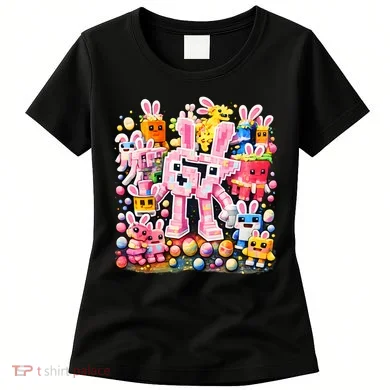 6-7 Easter Bunny Brainrot Funny 67 Meme Women's T-Shirt