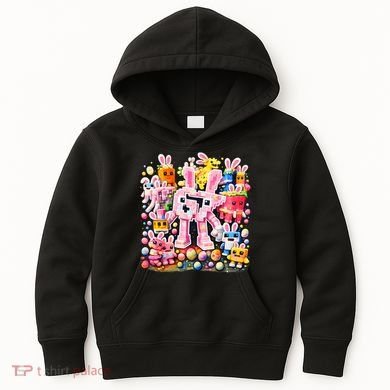 6-7 Easter Bunny Brainrot Funny 67 Meme Kids Hoodie