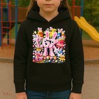 6-7 Easter Bunny Brainrot Funny 67 Meme Kids Hoodie thumb 3