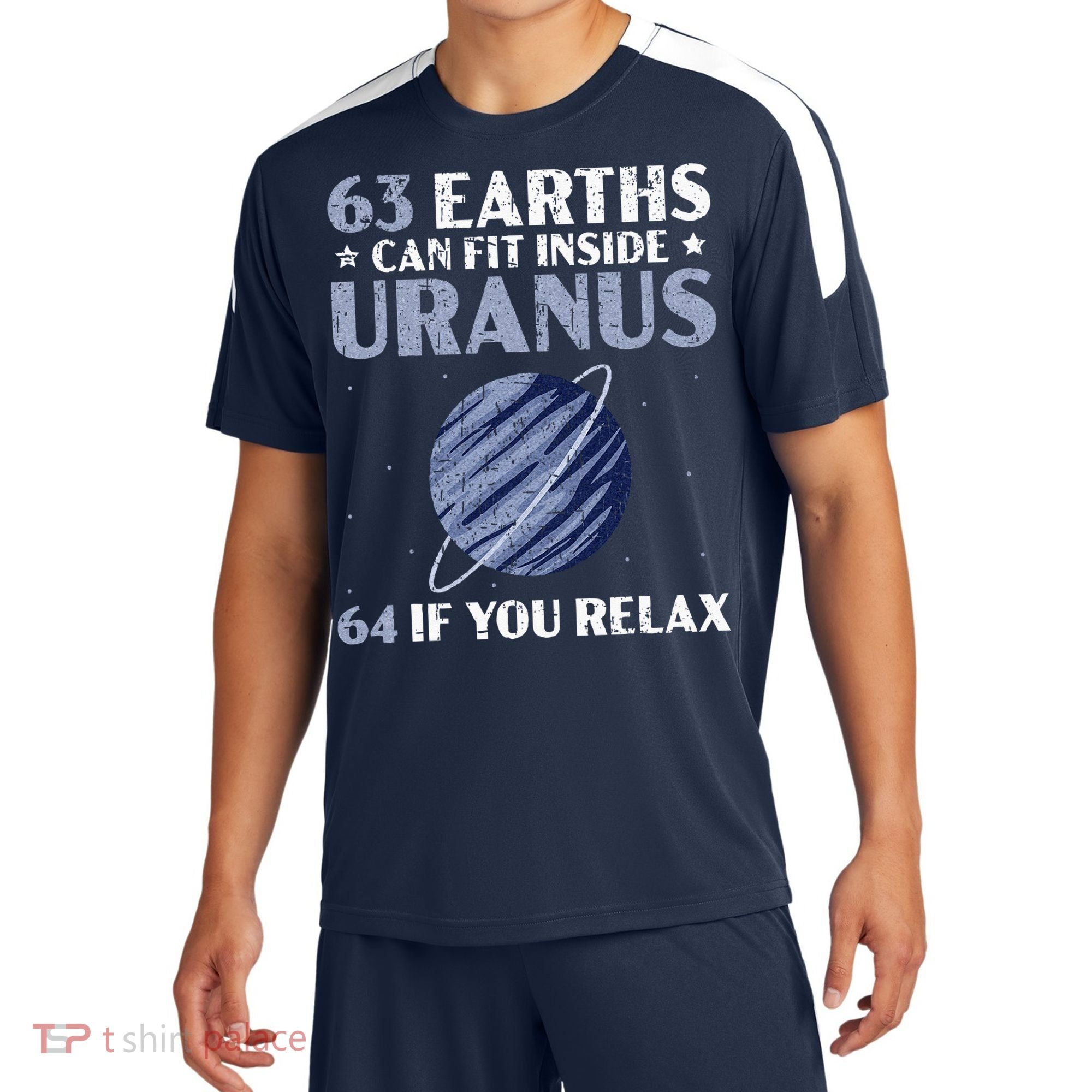63 Earths Can Fit Inside Uranus 64 If You Relax Astronomy Sport-Tek Competitor United Soccer Jersey