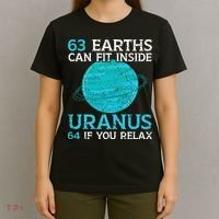 63 Earths Can Fit Inside Uranus 64 If You Relax Astronomy T-Shirt thumb 4