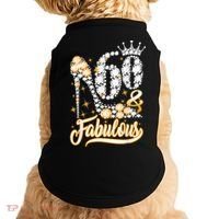 60 & Fabulous 60 Years Old 60th Birthday Diamond Crown Shoes Doggie Tank thumb 0