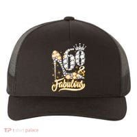 60 & Fabulous 60 Years Old 60th Birthday Diamond Crown Shoes Yupoong Adult 5-Panel Trucker Hat thumb 0