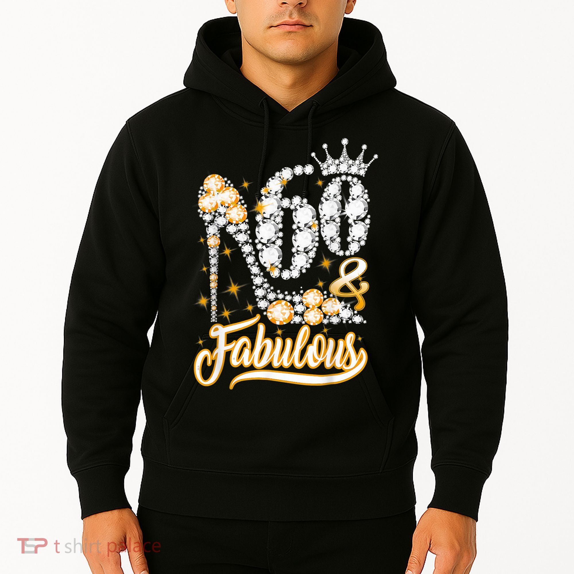 60 & Fabulous 60 Years Old 60th Birthday Diamond Crown Shoes Hoodie
