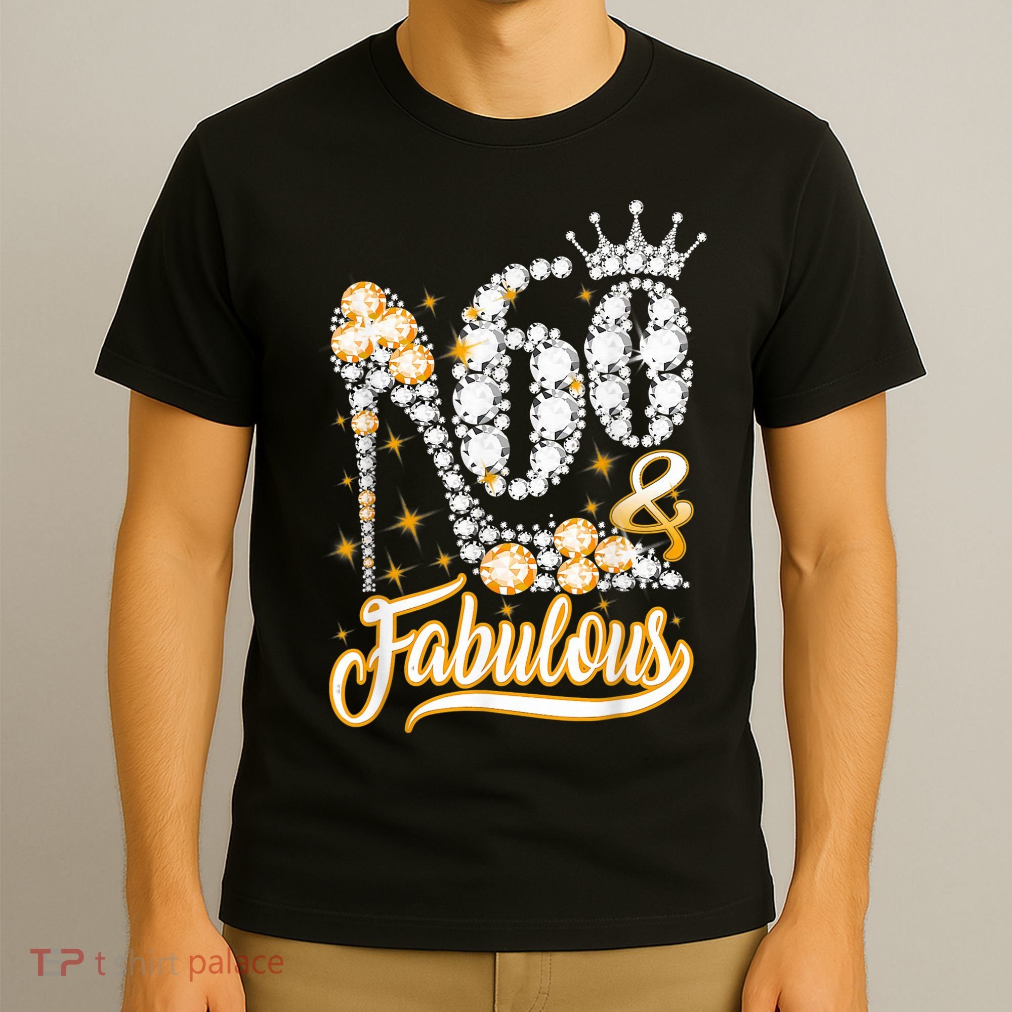 60 & Fabulous 60 Years Old 60th Birthday Diamond Crown Shoes T-Shirt