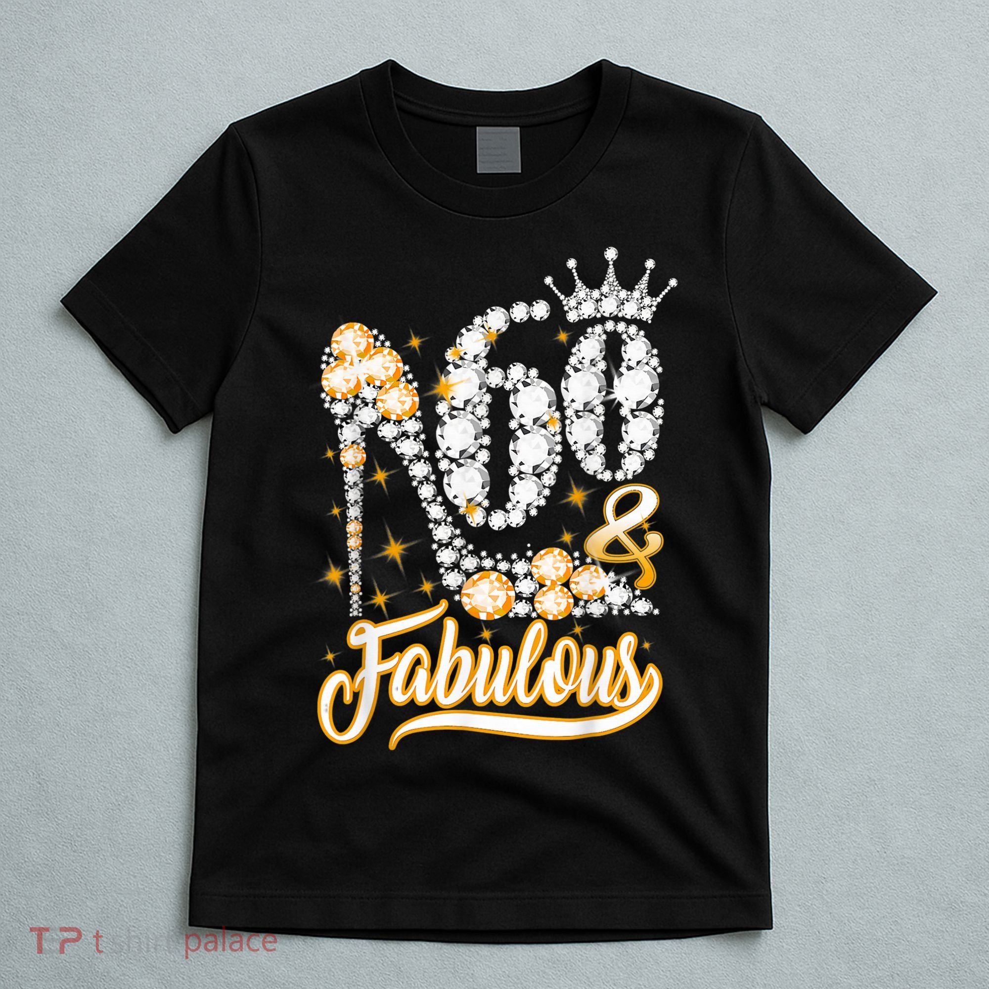 60 & Fabulous 60 Years Old 60th Birthday Diamond Crown Shoes T-Shirt
