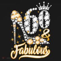 60 & Fabulous 60 Years Old 60th Birthday Diamond Crown Shoes Women's Hoodie thumb 2