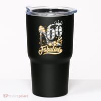 60 & Fabulous 60 Years Old 60th Birthday Diamond Crown Shoes Tumbler thumb 0