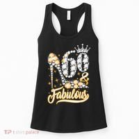 60 & Fabulous 60 Years Old 60th Birthday Diamond Crown Shoes Women's Tank Top thumb 0