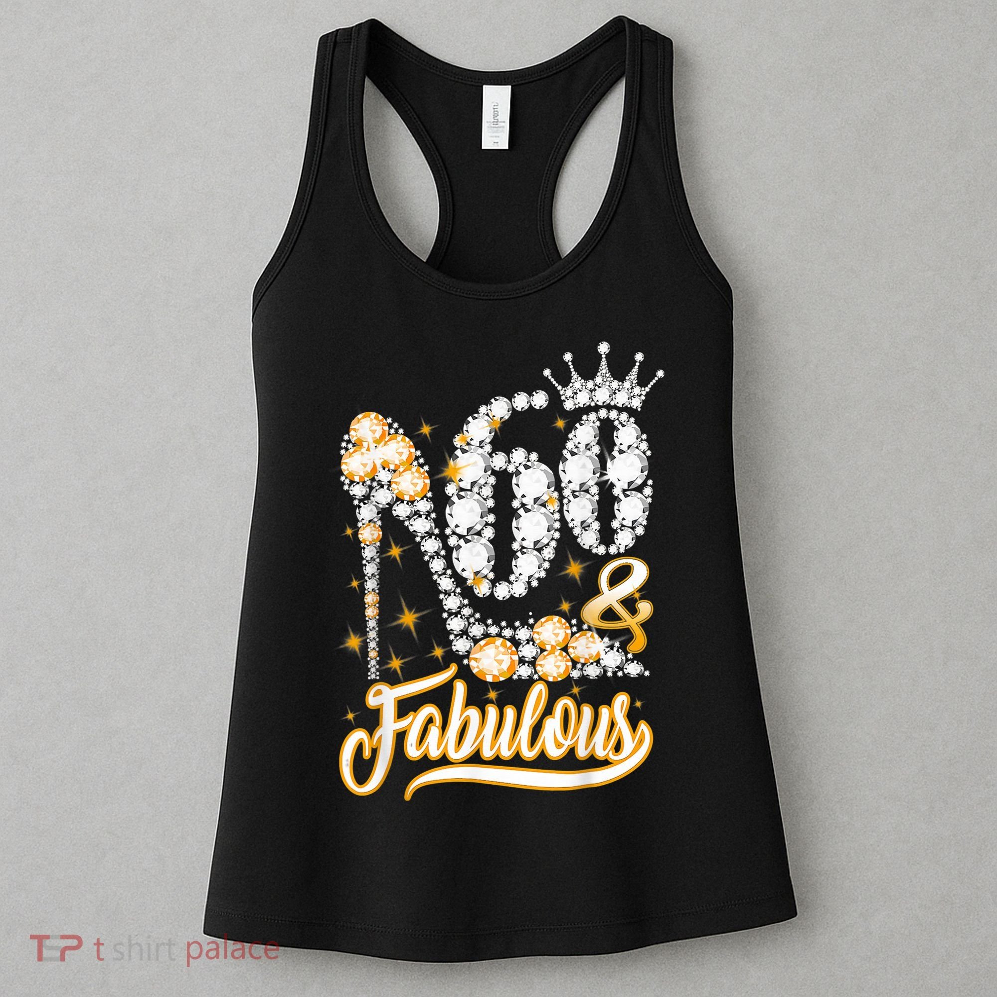 60 & Fabulous 60 Years Old 60th Birthday Diamond Crown Shoes Women's Tank Top