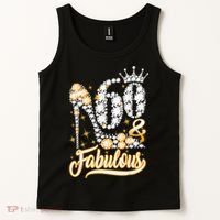 60 & Fabulous 60 Years Old 60th Birthday Diamond Crown Shoes Tank Top thumb 2