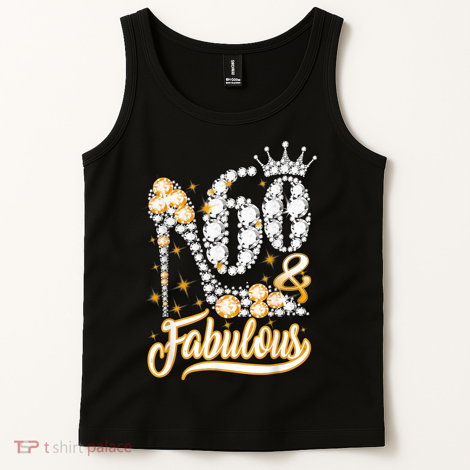 60 & Fabulous 60 Years Old 60th Birthday Diamond Crown Shoes Tank Top