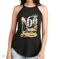 60 & Fabulous 60 Years Old 60th Birthday Diamond Crown Shoes Women's Perfect Tri Rocker Tank thumb 2