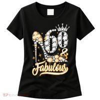 60 & Fabulous 60 Years Old 60th Birthday Diamond Crown Shoes Women's T-Shirt thumb 0