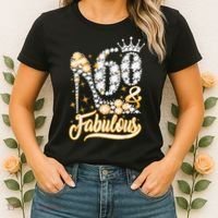 60 & Fabulous 60 Years Old 60th Birthday Diamond Crown Shoes Women's T-Shirt thumb 2