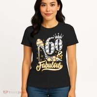 60 & Fabulous 60 Years Old 60th Birthday Diamond Crown Shoes Women's T-Shirt thumb 4