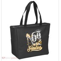 60 & Fabulous 60 Years Old 60th Birthday Diamond Crown Shoes Tote Bag thumb 2
