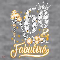 60 & Fabulous 60 Years Old 60th Birthday Diamond Crown Shoes Women's Racerback Cropped Tank thumb 2