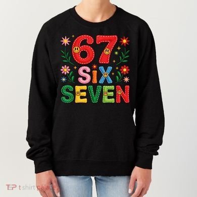 67 Funny 6-7 Christmas Meme Women's Sweatshirt