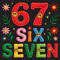 67 Funny 6-7 Christmas Meme Women's Sweatshirt thumb 2