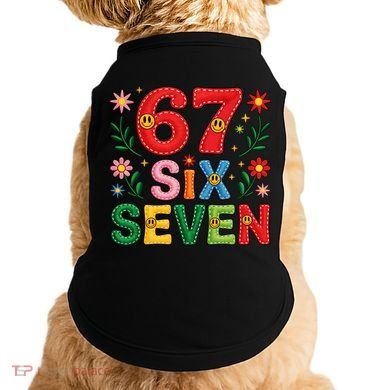 67 Funny 6-7 Christmas Meme Doggie Tank