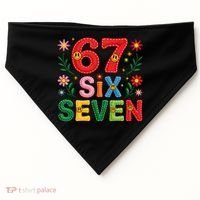67 Funny 6-7 Christmas Meme USA-Made Doggie Bandana thumb 0