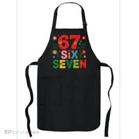 67 Funny 6-7 Christmas Meme Apron thumb 0