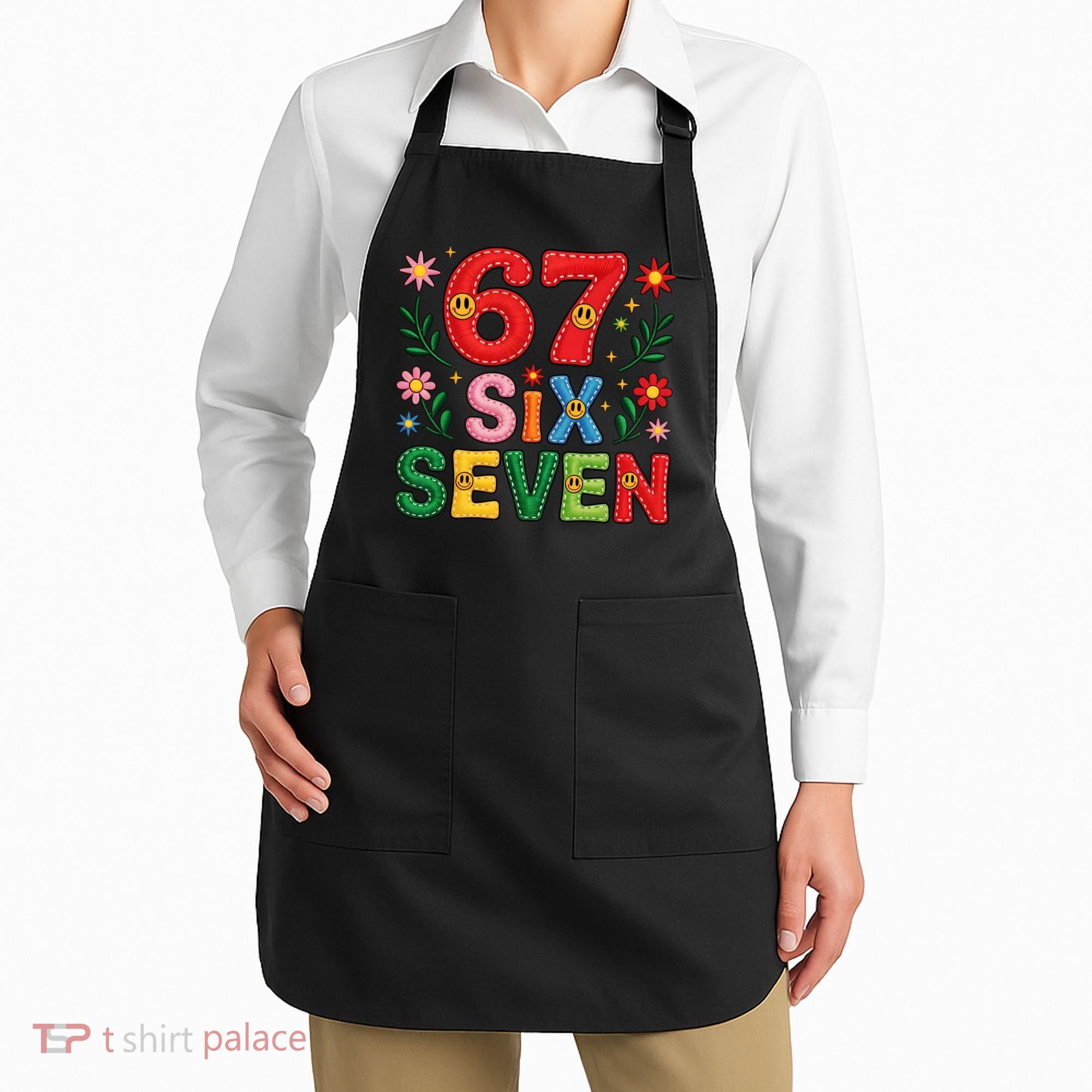 67 Funny 6-7 Christmas Meme Apron