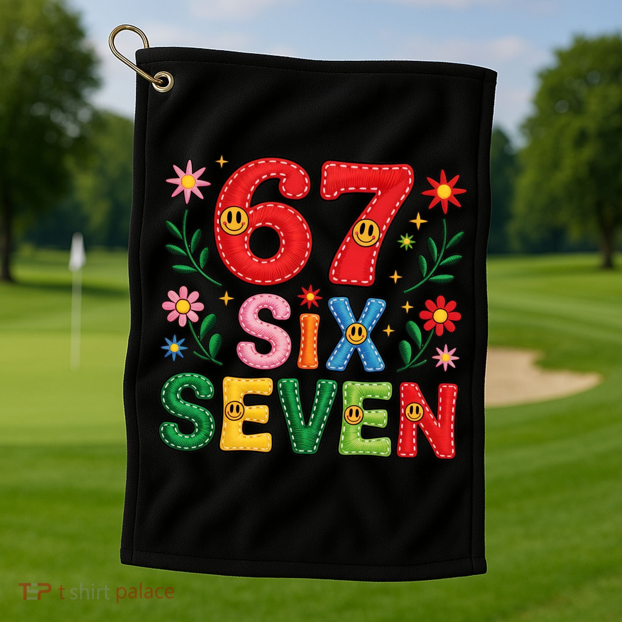 67 Funny 6-7 Christmas Meme Golf Towel