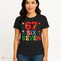 67 Funny 6-7 Christmas Meme Women's T-Shirt thumb 4