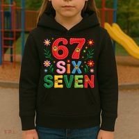 67 Funny 6-7 Christmas Meme Kids Hoodie thumb 3