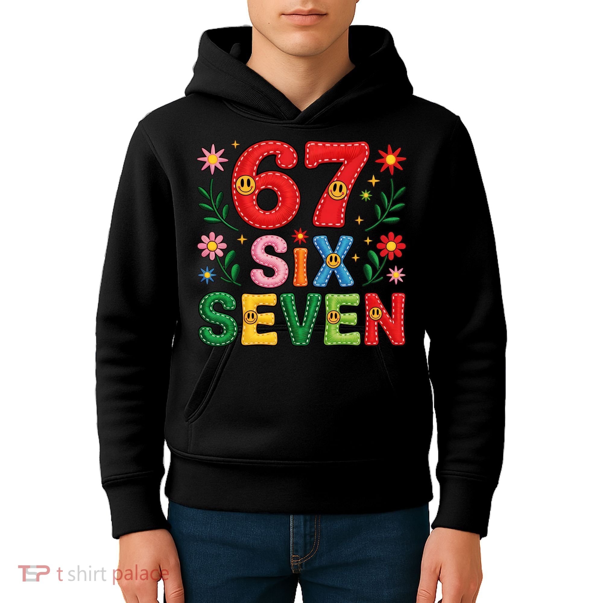 67 Funny 6-7 Christmas Meme Kids Hoodie