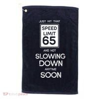 65th Funny Birthday Golf Towel thumb 0
